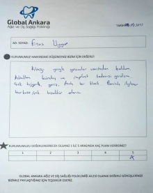 Kliniği google yorumlar üzerinden buldum